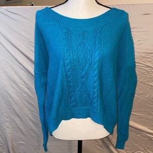 Free People Teal Off The Shoulder Teal Sweater Women’s Size M